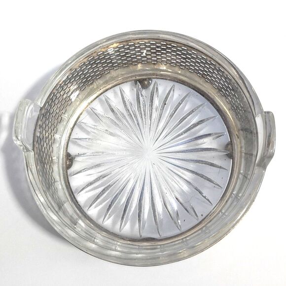 Vintage MSC Middletown Silver Co. Silverplate 2 Piece Relish Dish Ashtray 1940s - Picture 4 of 6